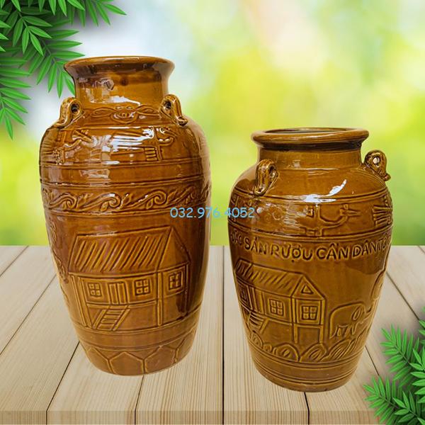 Chum Sành Bình Rượu Cần