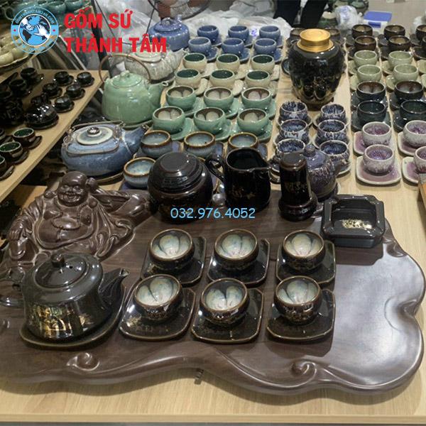 Mua ấm chén hỏa biến gốm Bát Tràng ở đâu?