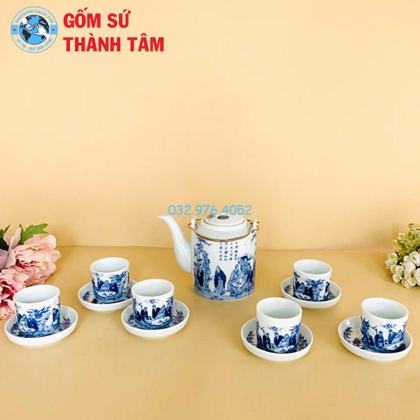 Ấm chén men lam là gì? Quy trình sản xuất