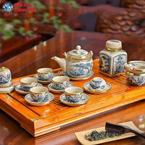 Ấm Chén Men Rạn Cổ | Minh Long