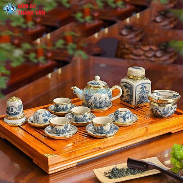 Ấm Chén Men Rạn Cổ | Quả Hồng