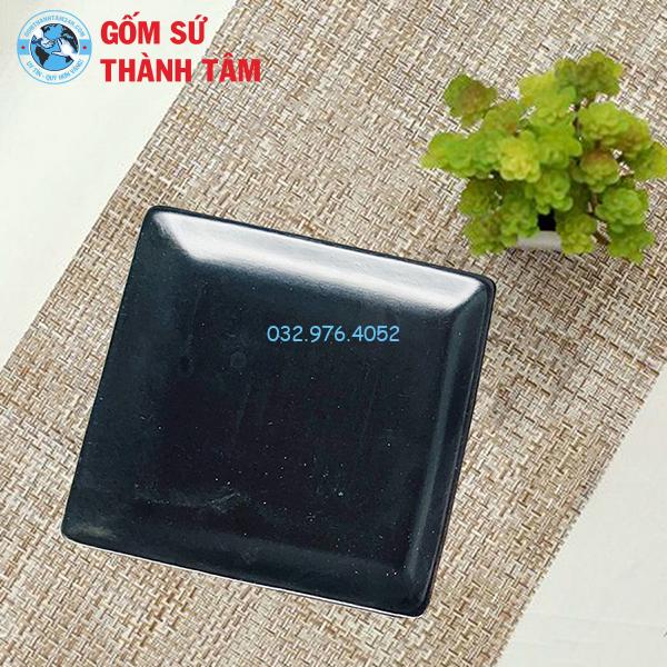 Bát đĩa gốm sứ men đen lỳ ảnh rời