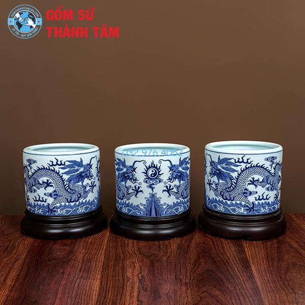 Bát Hương Men Xanh Ngọc Rồng