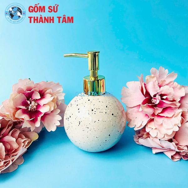 Bình đựng dầu gội sữa tắm dáng tròn