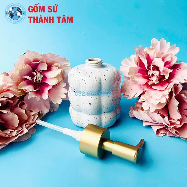 Bình đựng sữa tắm khách sạn dáng boom