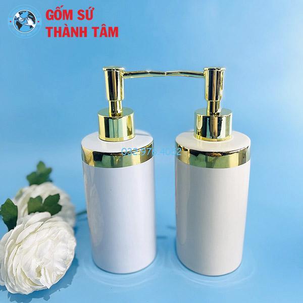 Bình xịt phòng tắm men dáng trụ