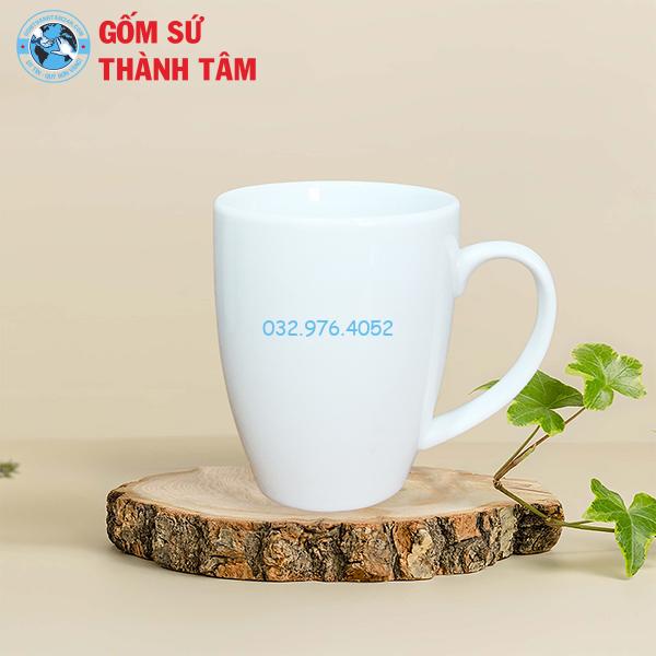 Cốc Sứ Trắng Không Nắp 350 – 400ML
