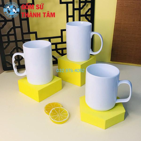 Cốc Sứ Trắng Không Nắp 450 – 500ML