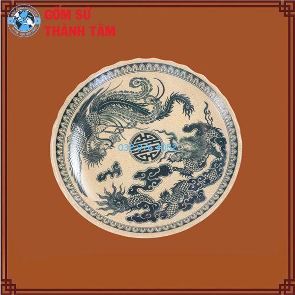 Đồ thờ men rạn tràm cổ rời rồng mâm bồng