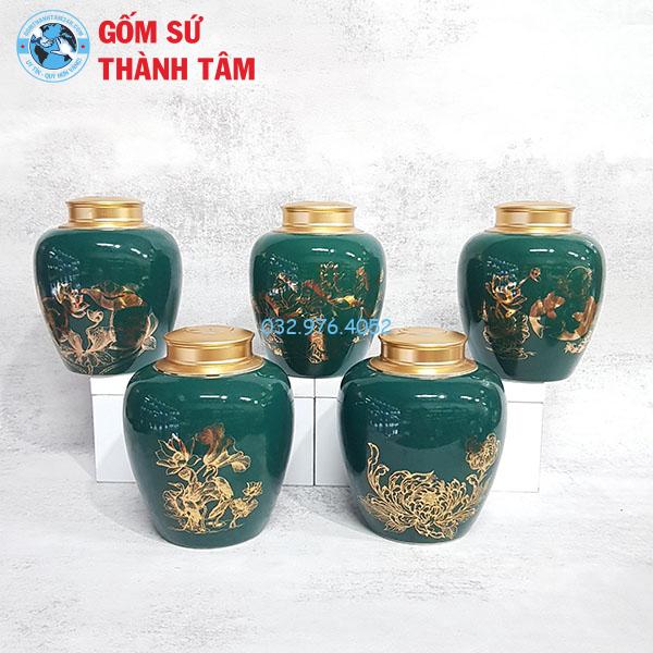 Hộp Đựng Chè Dạng Bầu Không Chân