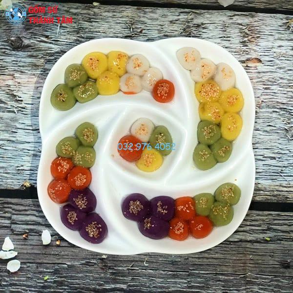 Khay Đựng Đồ Ăn Kiểu Cách | Xoáy Bánh Vuông