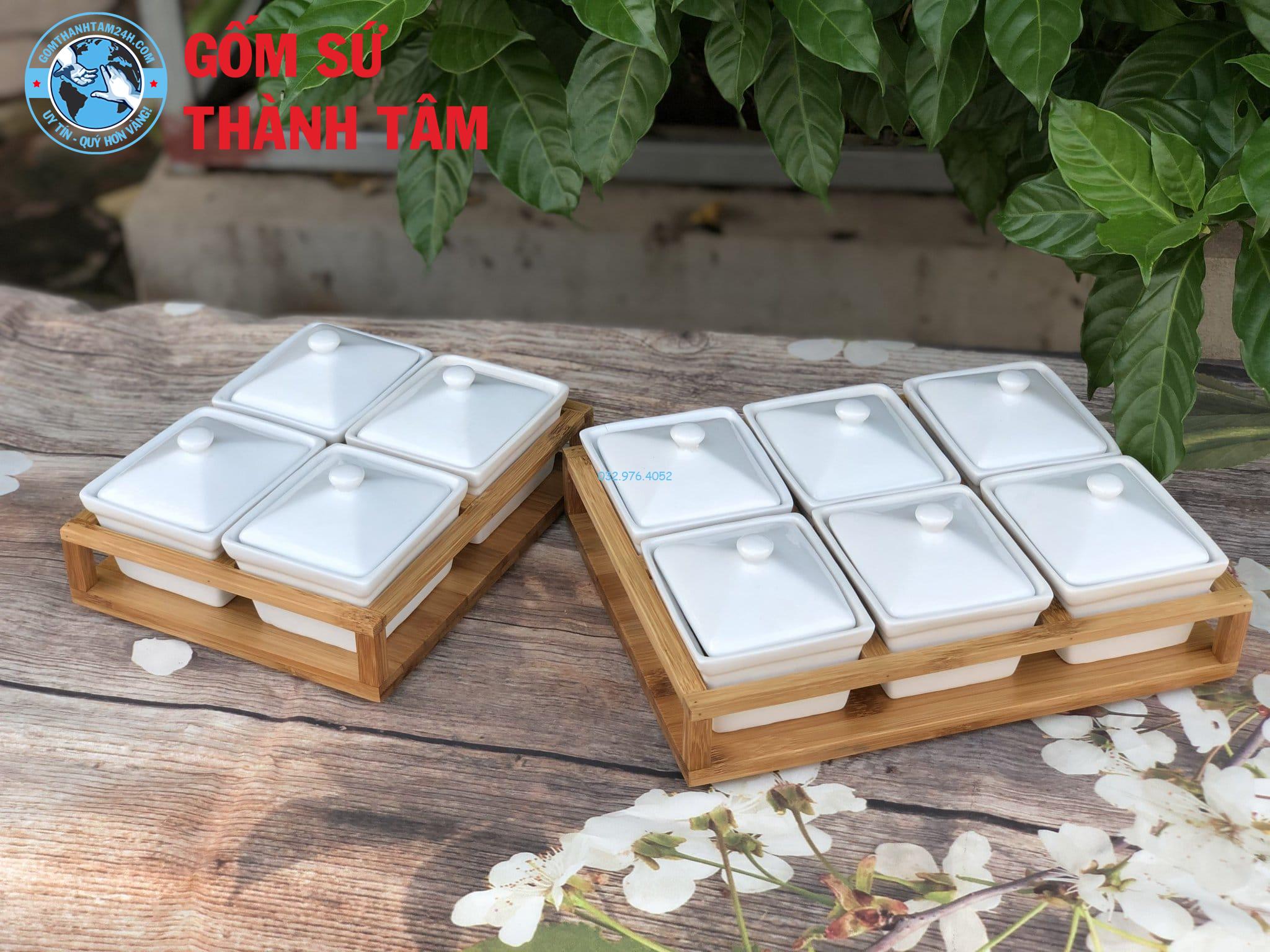 Khay đựng mứt kẹo khay mứt vuông