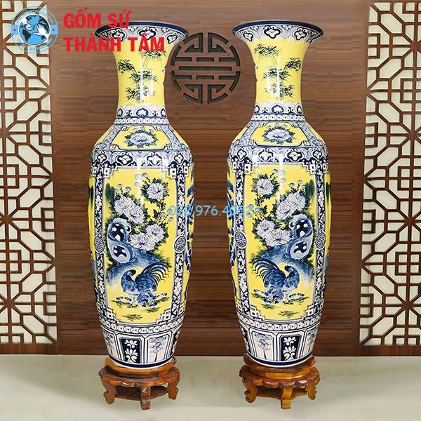 Lục Bình Tứ Qúy Men Vàng