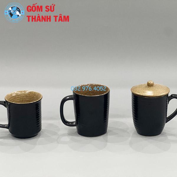 Ly Sứ Có Nắp Đậy Men Gốm