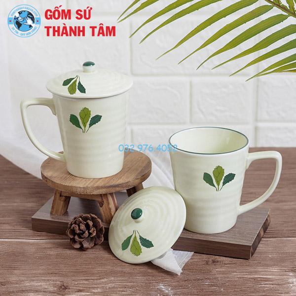 Ly Sứ Quà Tặng | Men Kem Vẽ Hoa Văn
