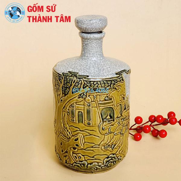 Nậm Rượu Cổ Men Rạn
