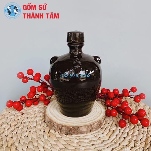 Nậm Rượu Vấu Nâu Bóng