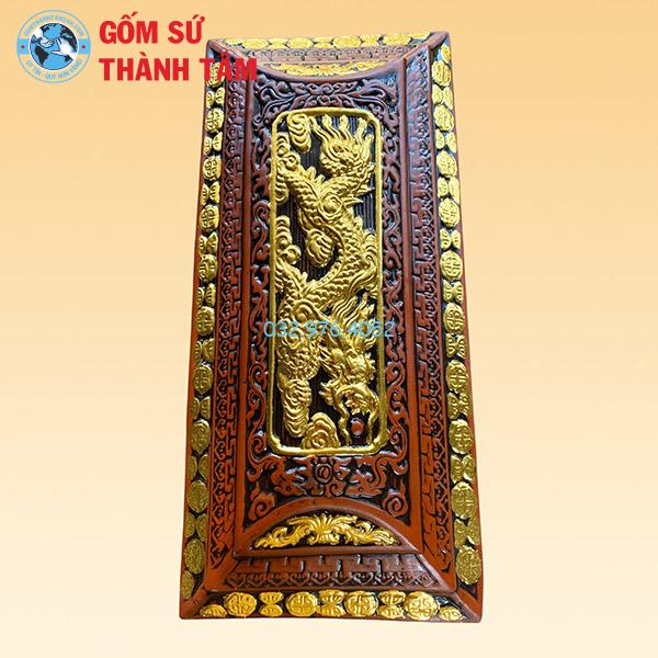 Quách Tiểu Dát Vàng Rồng Chầu Mặt Nguyệt Khắc Nổi
