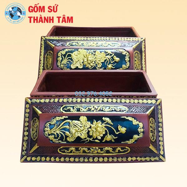 Quách Tiểu Nhũ Vàng Sen Khắc Nổi