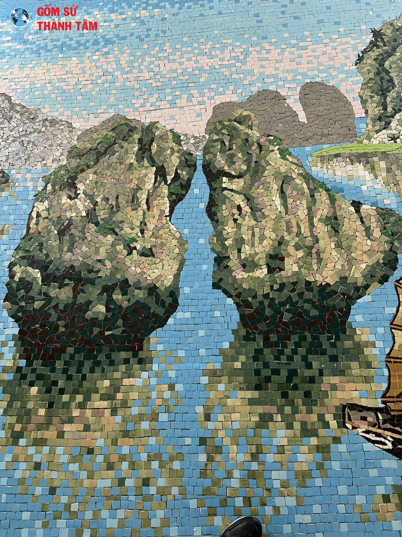Tranh gốm Mosaic vịnh hạ long