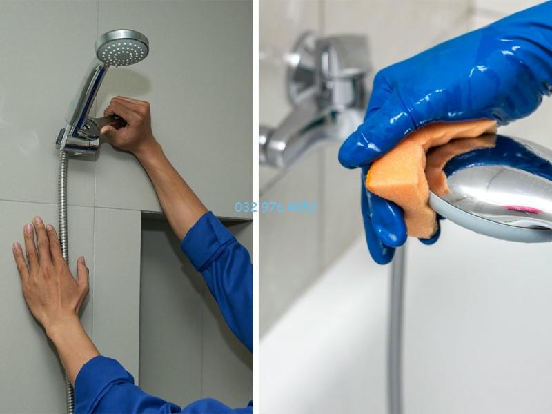 Tổng Hợp Phụ Kiện Nhà Tắm Cần Thiết Cho Mọi Gia Đình Áp dụng các phương pháp làm sạch vòi sen